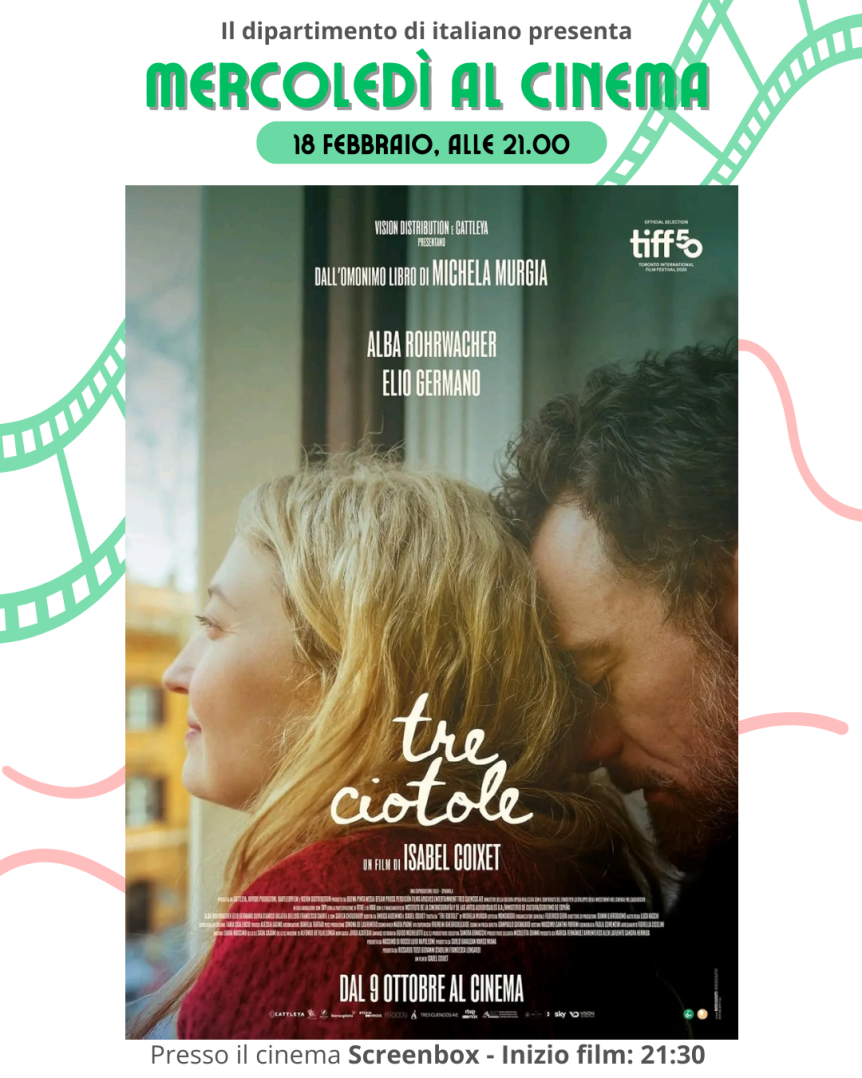 Cartello evento cinema